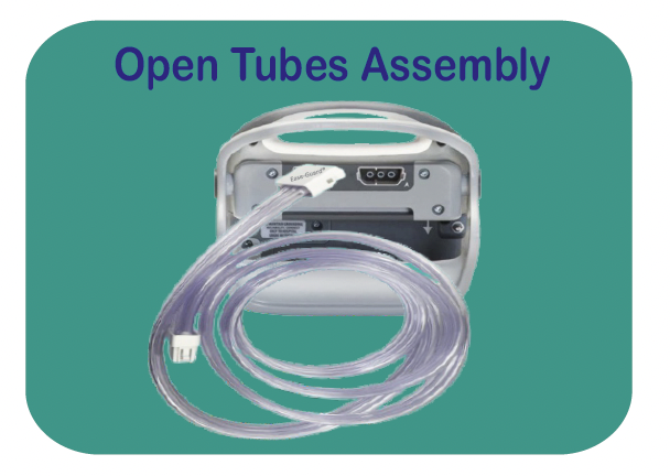 Ease-Guard tube assembly open